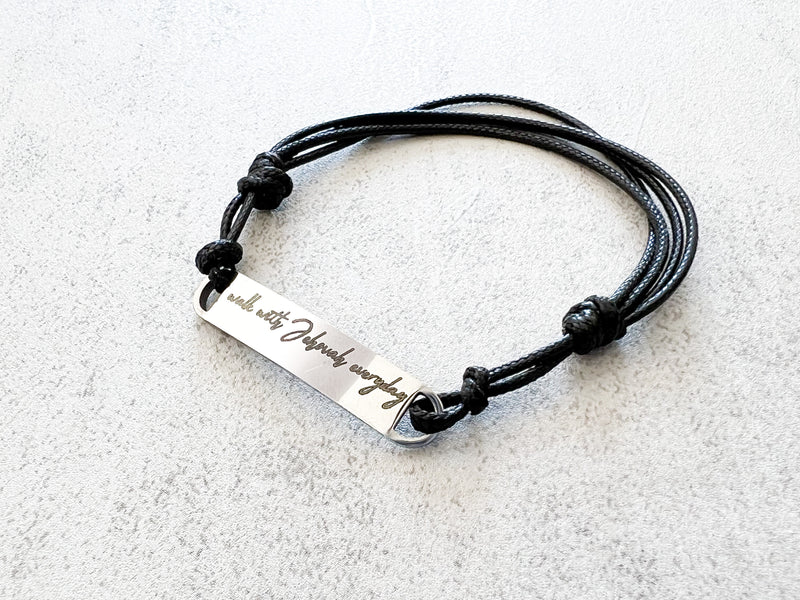 Walk With Jehovah Everyday Stainless Bracelet
