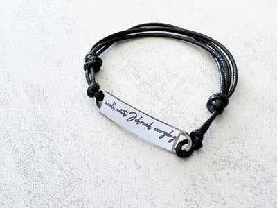 Walk With Jehovah Everyday Stainless Bracelet