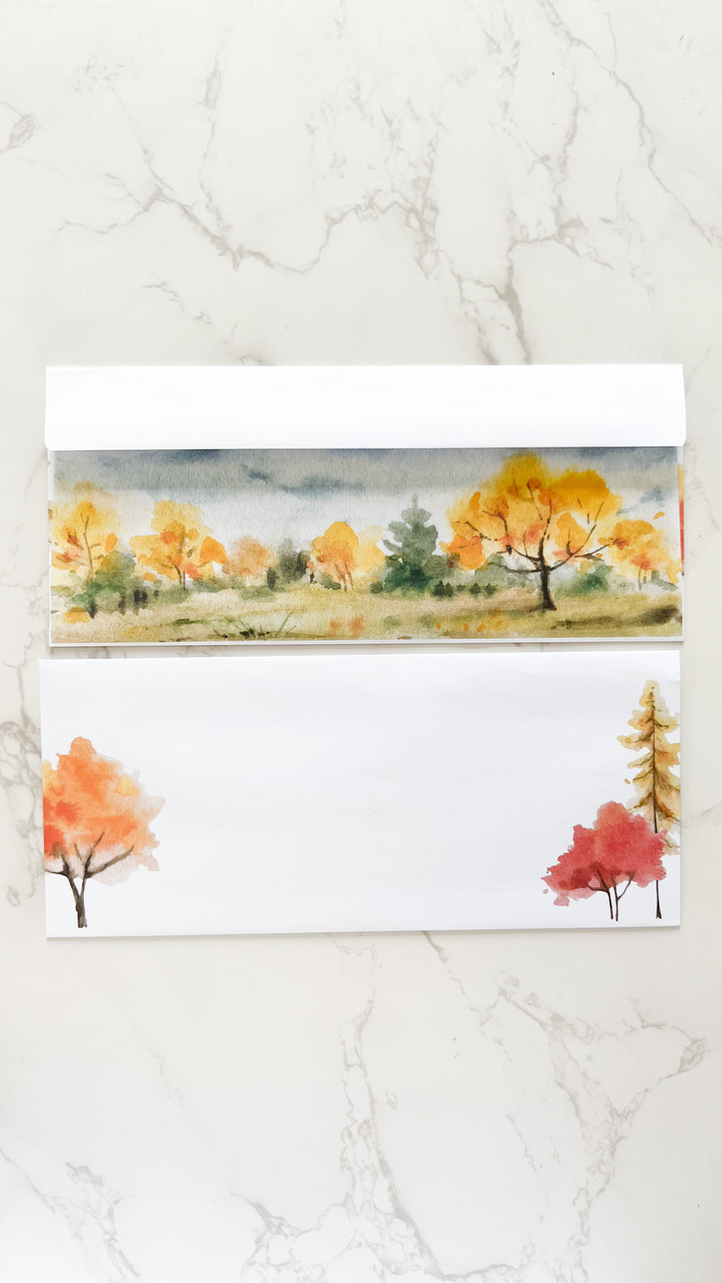 Autumn Forest Letter Writing Envelopes
