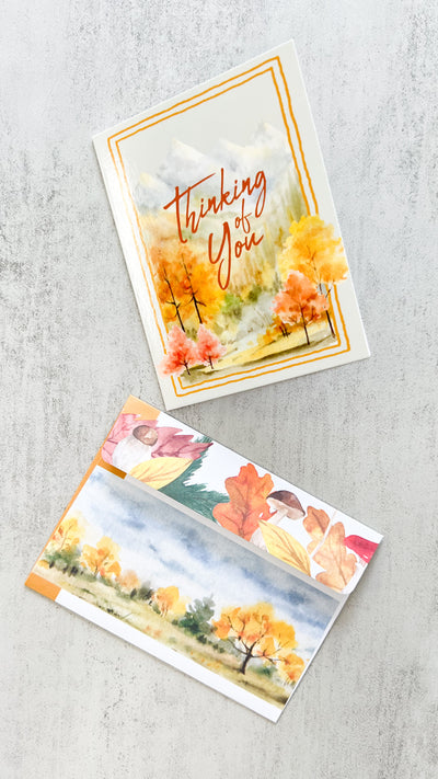Thinking Of You Autumn Greeting Card
