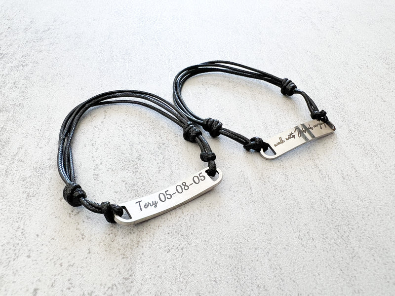 Personalized Walk With Jehovah Everyday Stainless Bracelet