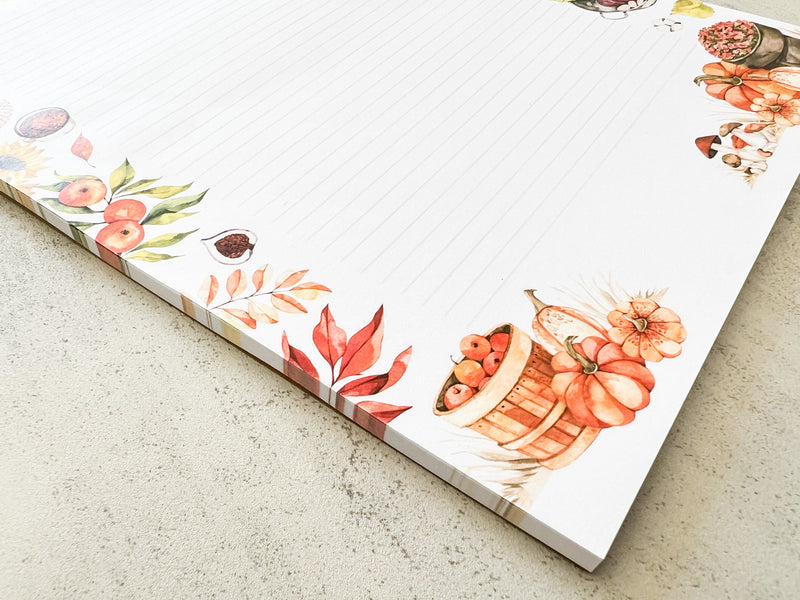 Cozy Autumn Letter Writing Set - Notepad and Envelopes