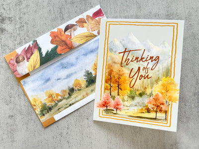 Thinking Of You Autumn Greeting Card