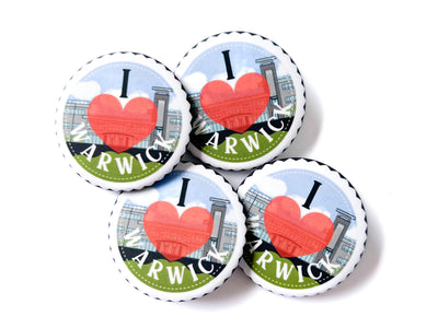I Love Warwick Pins