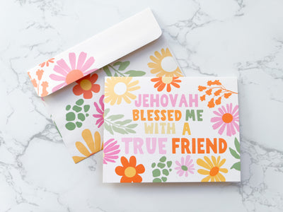 True Friend 4 x 6 Greeting Card