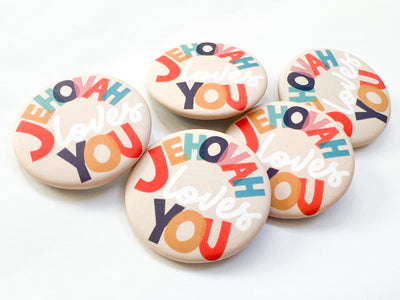 Jehovah Loves You Pins