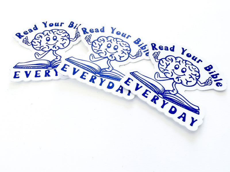Happy Brain - Read Your Bible Everyday Stickers