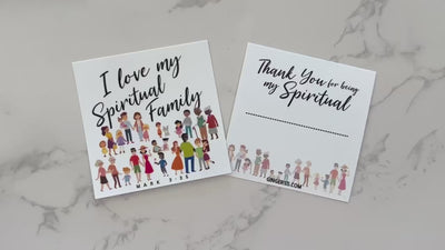 I Love My Spiritual Family Bite Size Cards