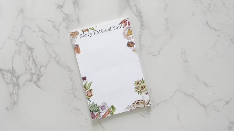 Sorry I Missed You - Cozy Autumn Sticky Notes