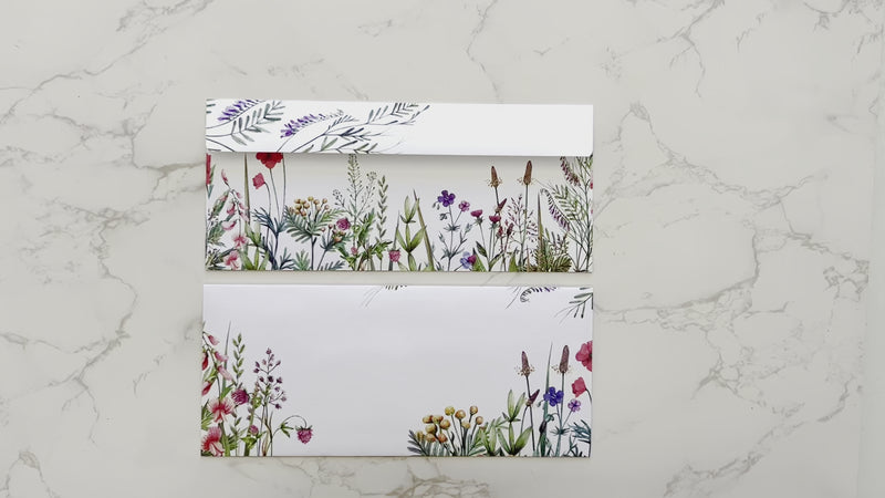 Wildflower Letter Writing Envelopes