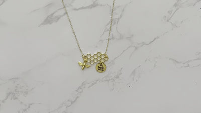 Bee Busy For Jehovah Gold Necklace