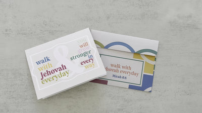 Walk With Jehovah Everyday 4 x 6 Greeting Card