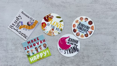 Jehovah Makes You Strong Stickers