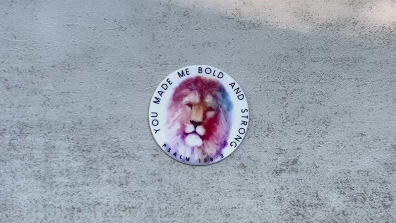 You Made Me Bold and Strong Stickers