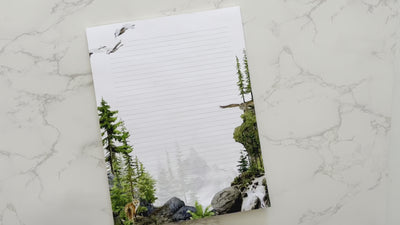 Mountain Range Letter Writing Notepad