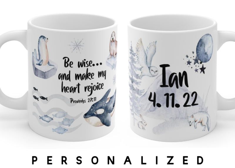 Personalized Make My Heart Rejoice  - Polar Mug