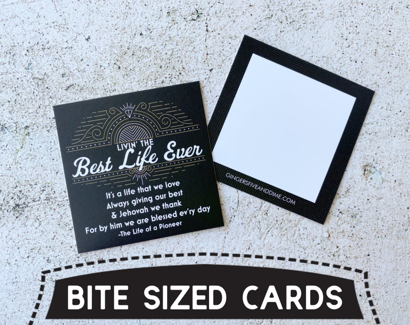 Best Life Ever Bite Size Cards