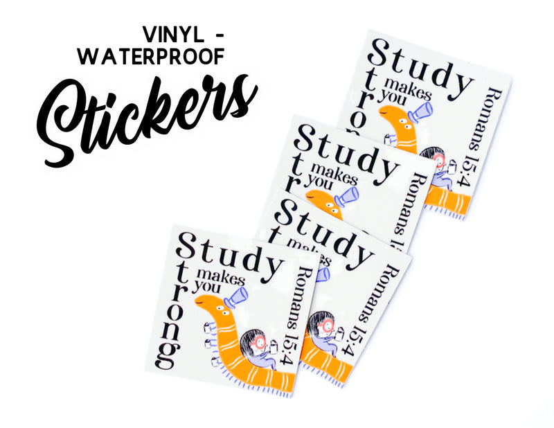 Study Makes You Strong Stickers