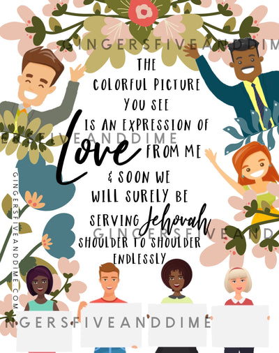 Love From Me Printable