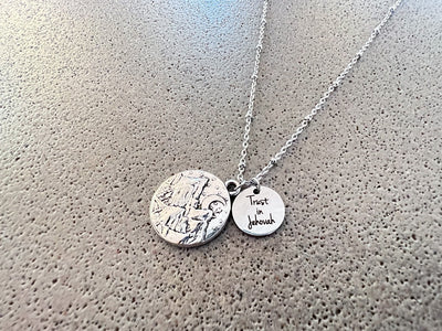 Trust In Jehovah Mountain Necklace