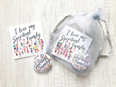 I love my spiritual family Gift Bags - Pins