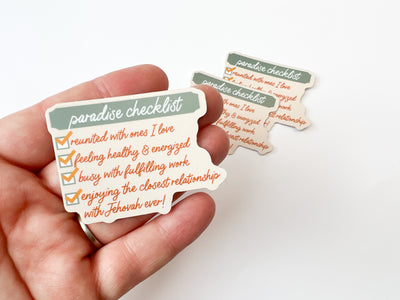 Paradise Checklist Stickers