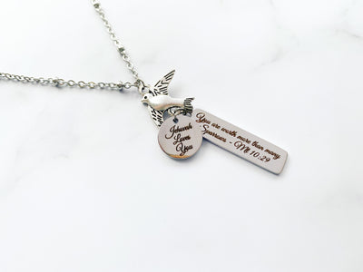 You are Worth More Than Many Sparrows - Jehovah Loves You Necklace