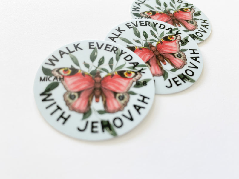 Walk With Jehovah Stickers