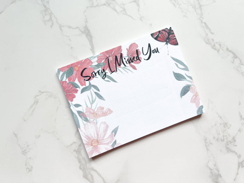 Sorry I Missed You - Mini Sticky Notes