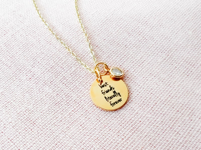 Best Friends Literally Forever Gold Necklace