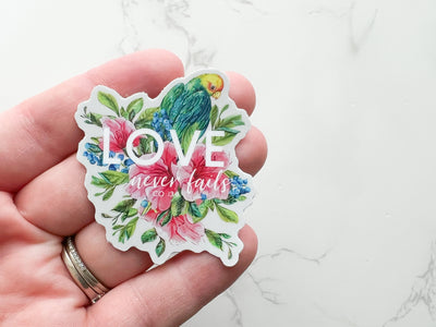 Love Never Fails Stickers