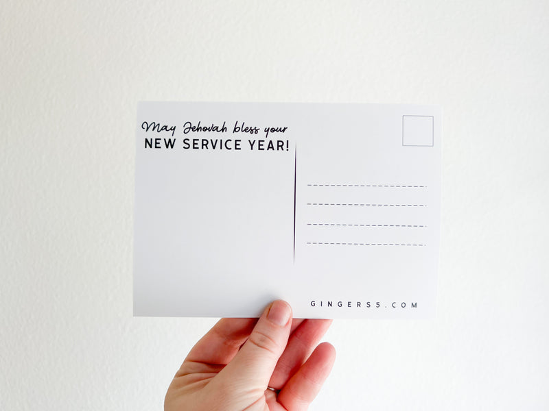 New Service Year 5 x 7 Postcards