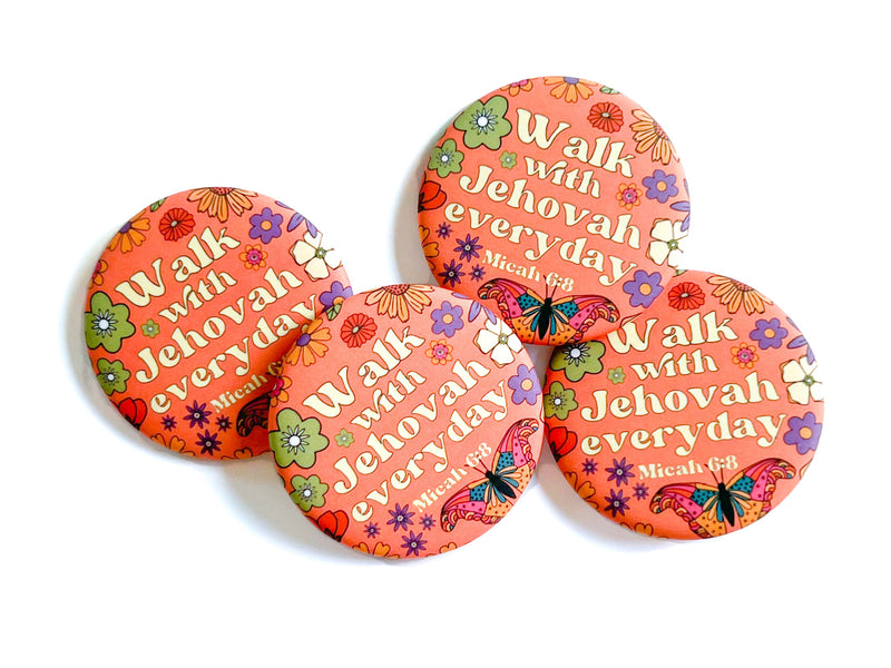 Walk With Jehovah Pins
