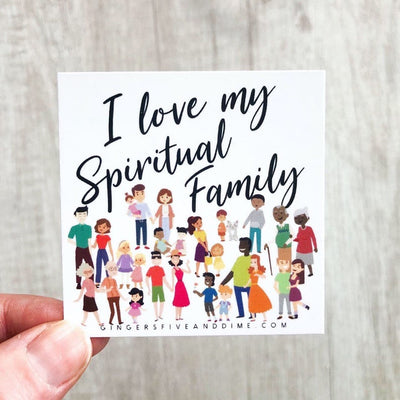 I Love My Spiritual Family Bite Size Cards