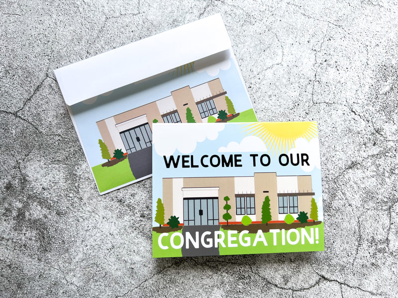Welcome to Our Congregation 4 x 6 Greeting Card