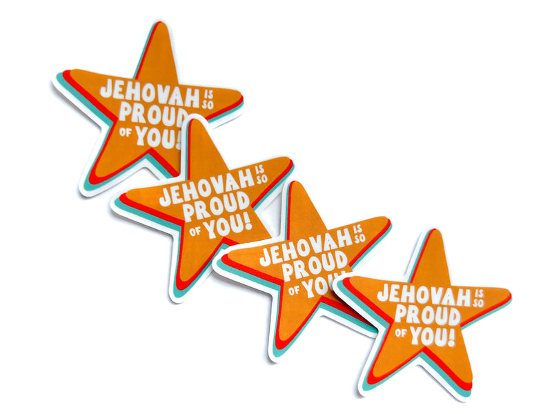Gold Star - Jehovah is so Proud of You Stickers