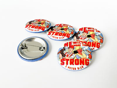 He Will Make You Strong LDC Local Design Construction Pins