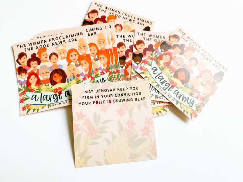The Women Proclaiming the Good News are A Large Army Bite Size Cards