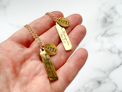 Best Friends Literally Forever Gold Necklace