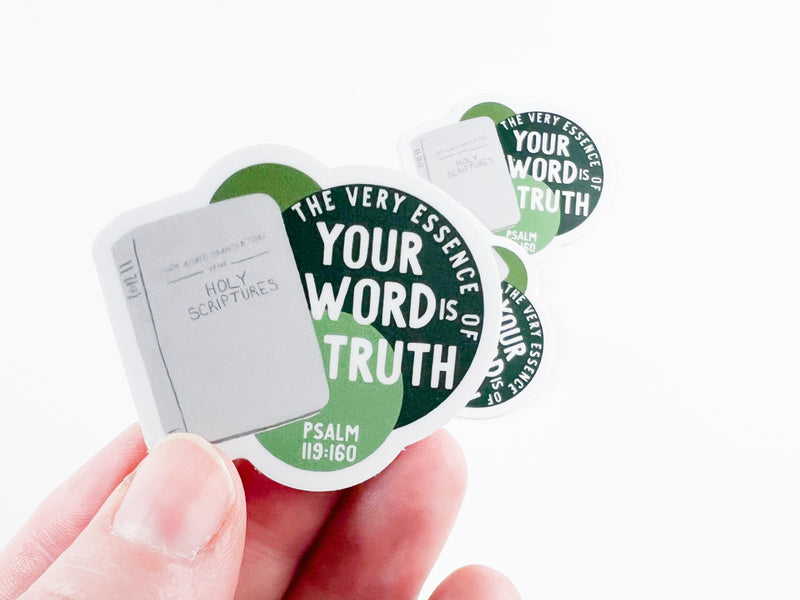 2023 Year Text Stickers - The Very Essence Of Your Word is Truth