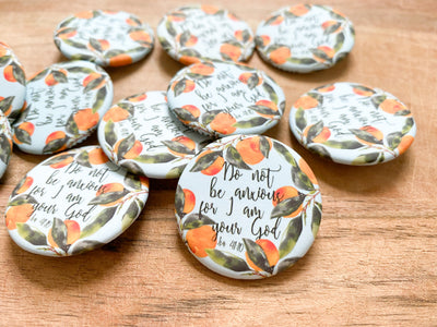 Floral Do Not Be Anxious For I Am Your God Pins