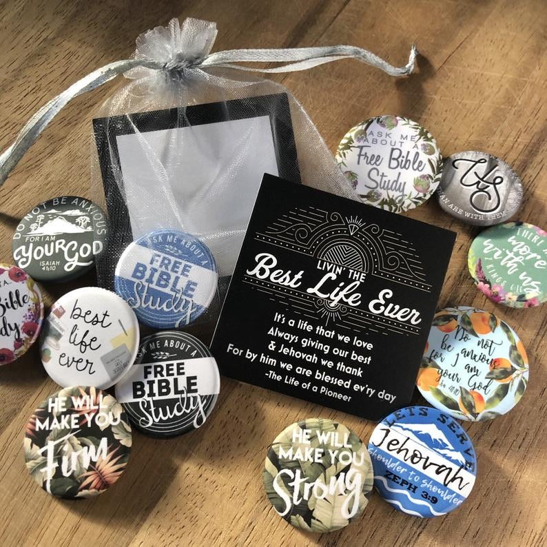 Best Life Ever Gift Bags - Mixed Pins